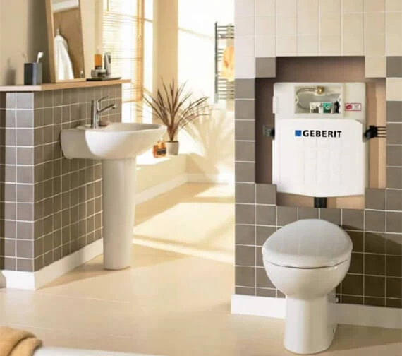 Geberit Sigma 12cm Dual Flush UP320 Concealed Cistern White 1 Geberit Sigma 12cm Dual Flush UP320 Concealed Cistern White