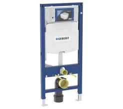 Geberit Duofix 1120mm WC Frame Blue With Sigma 120mm Cistern