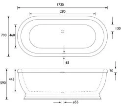 Heritage Derrymore 1745 X 790mm Double Ended Roll Top Bath 6 Heritage Derrymore 1745 X 790mm Double Ended Roll Top Bath -Bathroom Supplie Shop M700 2023 5 27 11 43 22 51