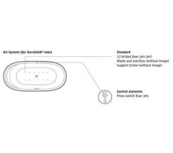 Duravit Zencha 1800 X 900mm Air System Whirlpool Bath With 2 Backrest Slope -Bathroom Supplie Shop M700 2023 5 30 15 3 46 887