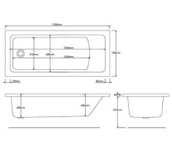 Roca The Gap Single Ended White Acrylic Bath 11 Roca The Gap Single Ended White Acrylic Bath -Bathroom Supplie Shop M700 2023 7 10 11 20 1 729