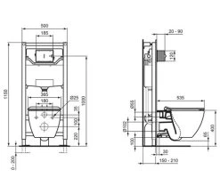 Ideal Standard Tesi Aquablade White Wall Hung WC Pan 535mm 8 Ideal Standard Tesi Aquablade White Wall Hung WC Pan 535mm -Bathroom Supplie Shop M700 2023 7 22 8 20 49 87