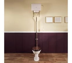 Silverdale Victorian High Level Pan With Cistern And Fittings