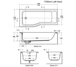 Ideal Standard Connect Air White Idealform Plus Shower Bath