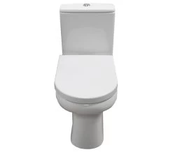 RAK Compact Deluxe 45cm High Rimless Close Coupled Full Access White WC Without Seat 7 RAK Compact Deluxe 45cm High Rimless Close Coupled Full Access White WC Without Seat -Bathroom Supplie Shop QS V10037 3 mn