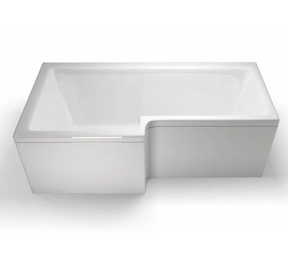 Cleargreen Ecosquare Left Handed White Shower Bath 1700 X 850mm 3 Cleargreen Ecosquare Left Handed White Shower Bath 1700 X 850mm - Image 3