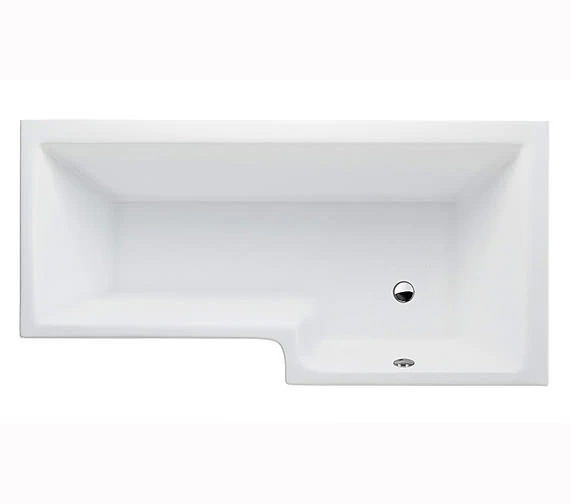 Cleargreen Ecosquare Left Handed White Shower Bath 1700 X 850mm 4 Cleargreen Ecosquare Left Handed White Shower Bath 1700 X 850mm - Image 4