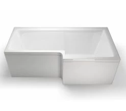 Cleargreen Ecosquare Left Handed White Shower Bath 1700 X 850mm 11 Cleargreen Ecosquare Left Handed White Shower Bath 1700 X 850mm -Bathroom Supplie Shop QS V26286 3 mn