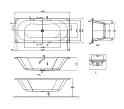 Cleargreen Verde Rectangular Double Ended White Bath 1800 X 800mm Round 6 Cleargreen Verde Rectangular Double Ended White Bath 1800 X 800mm Round -Bathroom Supplie Shop QS V26307 2 mn