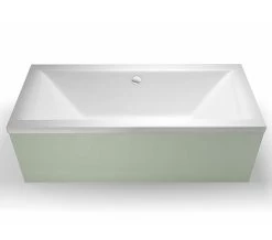 Cleargreen Enviro Rectangular Double Ended White Bath 1800 X 800mm Square -Bathroom Supplie Shop QS V26308 3 mn