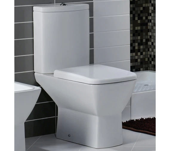 RAK Summit Close Coupled White WC With Soft-Close Seat - 650mm Projection 3 RAK Summit Close Coupled White WC With Soft-Close Seat - 650mm Projection - Image 3