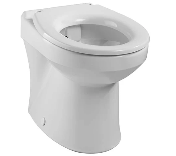 Twyford Sola White Rimless 400 Back-To-Wall WC Pan 508mm - SA1968WH 1 Twyford Sola White Rimless 400 Back-To-Wall WC Pan 508mm - SA1968WH