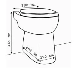Saniflo Sanicompact Cisternless Ceramic WC With Macerator Pump -Bathroom Supplie Shop QS V54376 2 mn