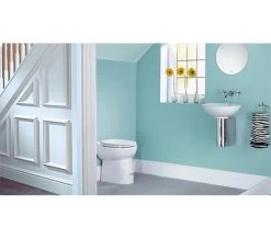 Saniflo Sanicompact Cisternless Ceramic WC With Macerator Pump -Bathroom Supplie Shop QS V54376 5 mn