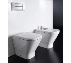 Roca The Gap Moulded Floor Standing White Bidet 540mm Projection