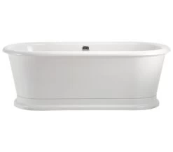 Burlington London White Round Soaking Bathtub 1800 X 850mm - E18 6 Burlington London White Round Soaking Bathtub 1800 X 850mm - E18 -Bathroom Supplie Shop QS V61954 3 mn