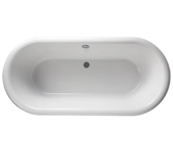 Burlington London White Round Soaking Bathtub 1800 X 850mm - E18 4 Burlington London White Round Soaking Bathtub 1800 X 850mm - E18 - Image 4