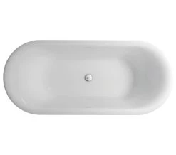 Burlington Brindley 1700mm White Soaking Bathtub With Base Skirt -Bathroom Supplie Shop QS V61955 3 mn