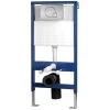 IMEX Wall Hung WC Frame System With Chrome Dual Flush Plate
