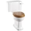 Burlington Regal White Close Coupled WC With Ceramic Lever - P12 - C1