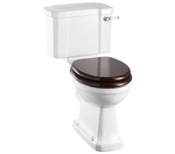 Burlington Regal White Slimline Close Coupled WC With Ceramic Cistern Lever