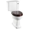 Burlington Regal White Slimline Close Coupled WC With Front Button Cistern