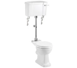 Burlington Regal Medium Level WC With White Ceramic Lever