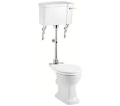 Burlington Medium Level WC With White Ceramic Lever