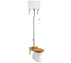 Burlington White High Level WC Cistern With Flush Kit