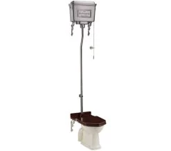 Burlington White High Level WC With Aluminium Cistern