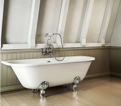 Burlington Avantgarde 1700 X 750mm White Back-To-Wall Bath -Bathroom Supplie Shop QS V77477 5 mn