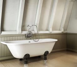 Burlington Avantgarde 1700 X 750mm White Back-To-Wall Bath -Bathroom Supplie Shop QS V77477 7 mn
