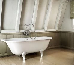 Burlington Avantgarde 1700 X 750mm White Back-To-Wall Bath -Bathroom Supplie Shop QS V77477 8 mn