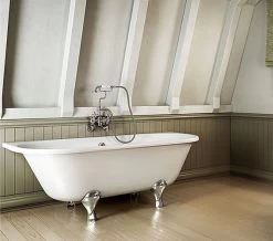 Burlington Avantgarde 1700 X 750mm White Back-To-Wall Bath -Bathroom Supplie Shop QS V77477 9 mn