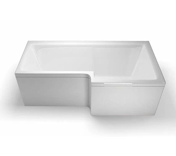 Britton Cleargreen Ecosquare 1700mm X 850mm Right Hand White Shower Bath 1 Britton Cleargreen Ecosquare 1700mm X 850mm Right Hand White Shower Bath