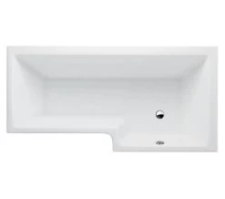 Britton Cleargreen Ecosquare 1700mm X 850mm Right Hand White Shower Bath 5 Britton Cleargreen Ecosquare 1700mm X 850mm Right Hand White Shower Bath -Bathroom Supplie Shop QS V8124 3 mn