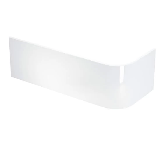 Cleargreen Viride Offset White Bath Panel - R40 1 Cleargreen Viride Offset White Bath Panel - R40