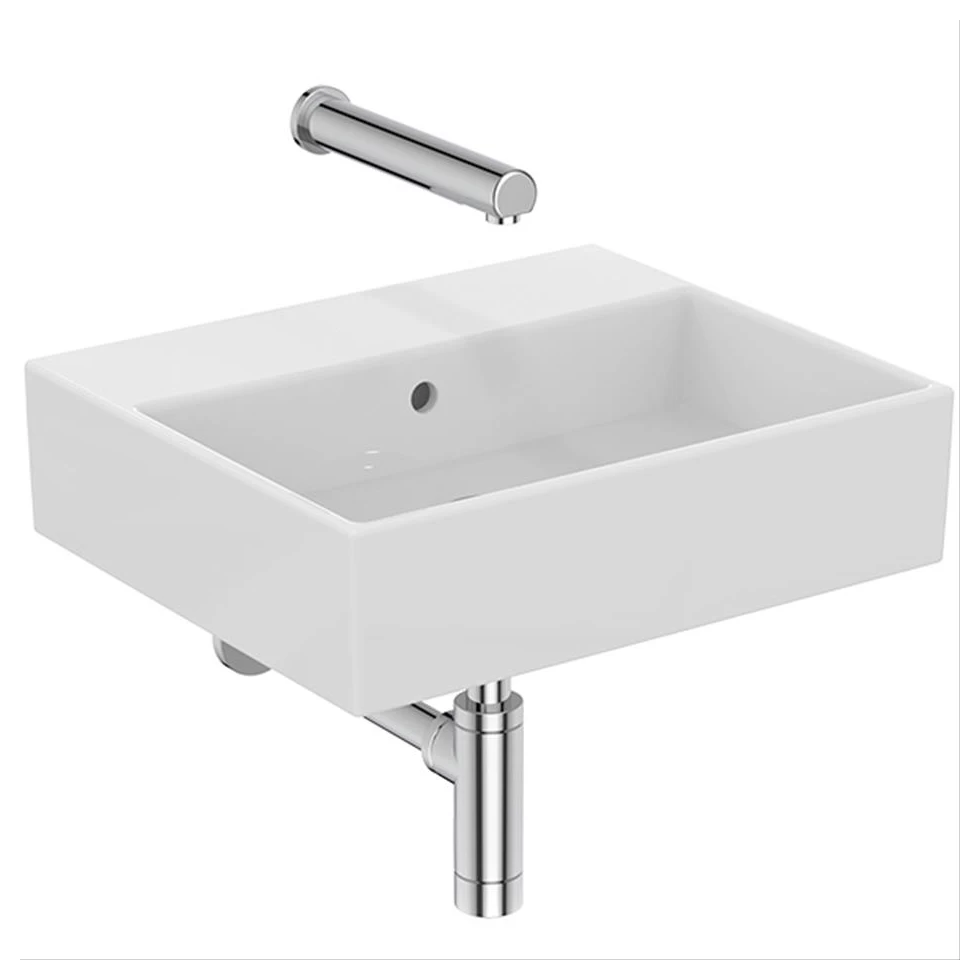 Armitage Shanks Edit S 50cm Washbasin No Taphole S0804 1 Armitage Shanks Edit S 50cm Washbasin No Taphole S0804