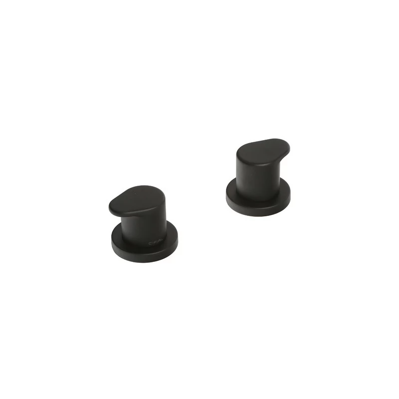 Cifial Black Deck Bath Valves Pair 1 Cifial Black Deck Bath Valves Pair