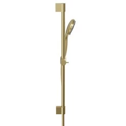 Colore Round Brushed Brass Shower Slide Rail Kit -Bathroom Supplie Shop colore round brushed brass shower slide rail kit side 92458.1676457333