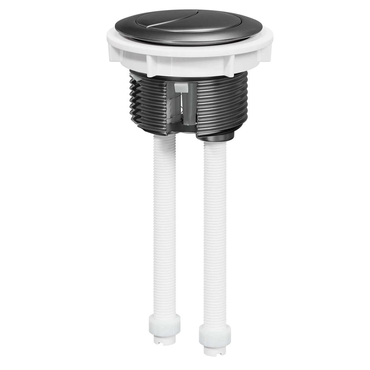 Colore Round Gunmetal Grey 48mm Dual Flush Push Button