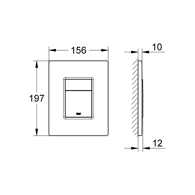 Grohe Skate Cosmopolitan Flush Plate 38732 Sunrise 2 Grohe Skate Cosmopolitan Flush Plate 38732 Sunrise - Image 2