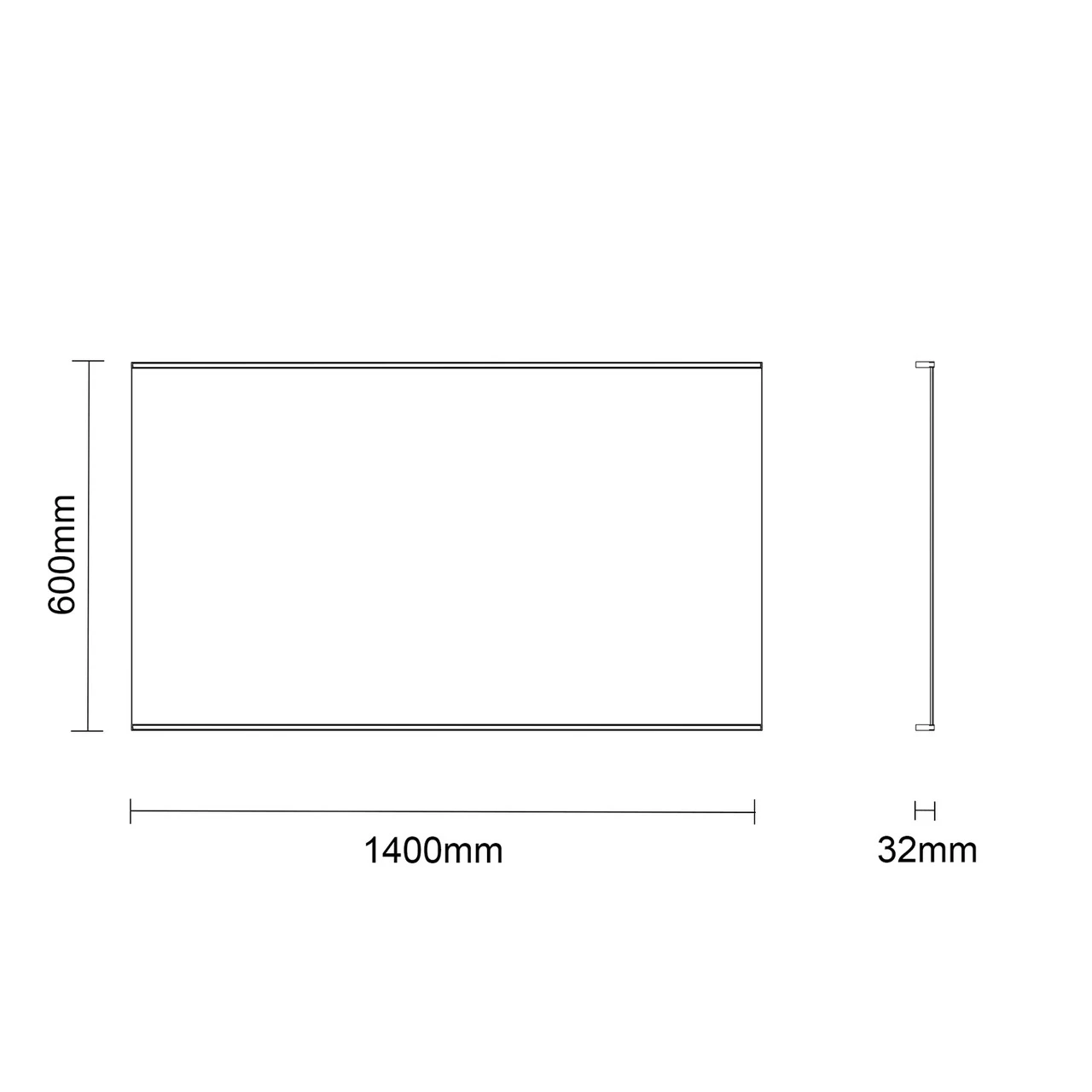 Hermes 1400mm X 600mm Illuminated LED Mirror With Demister - Image 4