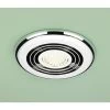 HiB Turbo Chrome Bathroom Inline Extractor Fan With Warm White LED Light - 33900