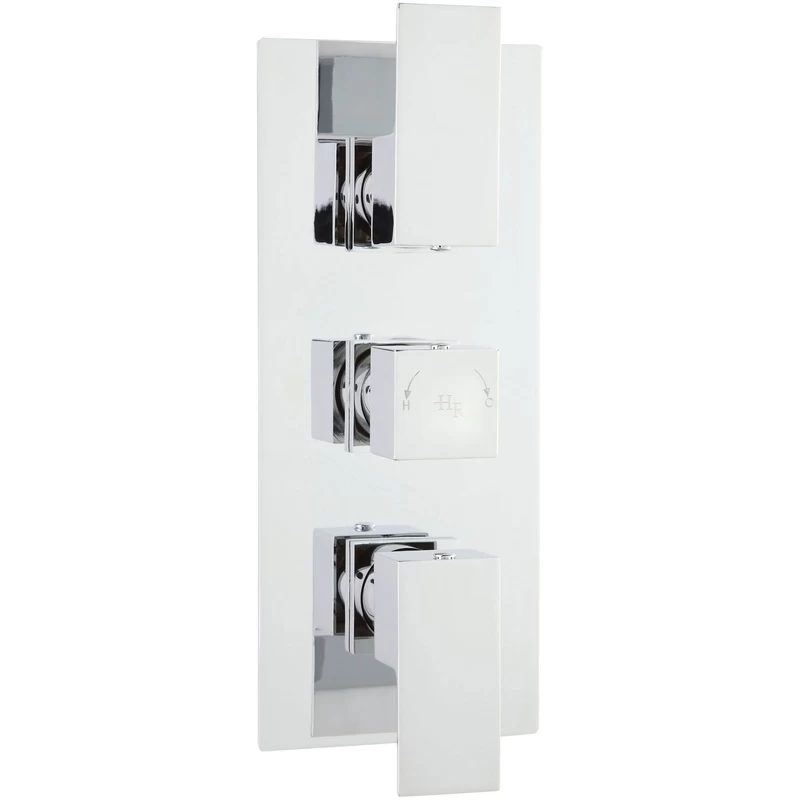 Hudson Reed Art Triple Thermostatic Shower Valve With Diverter 1 Hudson Reed Art Triple Thermostatic Shower Valve With Diverter
