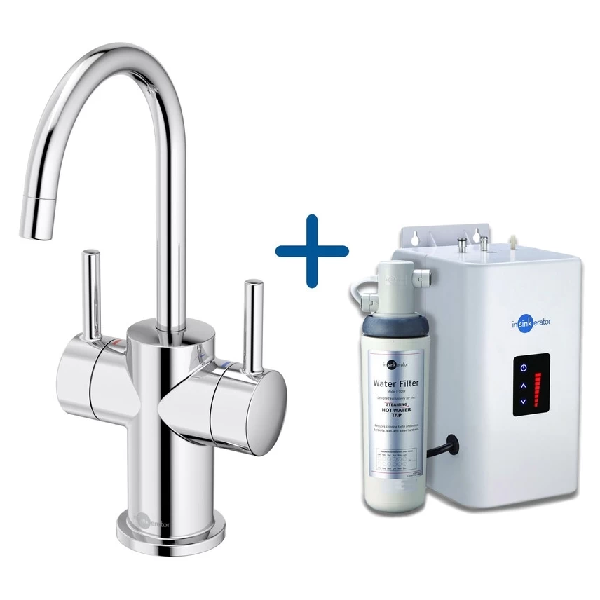 InSinkErator FHC3010 Hot/Cold Water Mixer Tap & Neo Tank Chrome 1 InSinkErator FHC3010 Hot/Cold Water Mixer Tap & Neo Tank Chrome