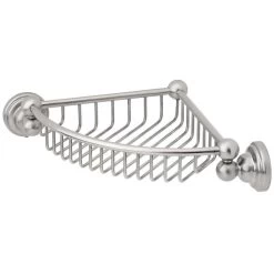 Perrin & Rowe Corner Basket Pewter