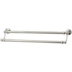 Perrin & Rowe 457mm Double Towel Rail Nickel