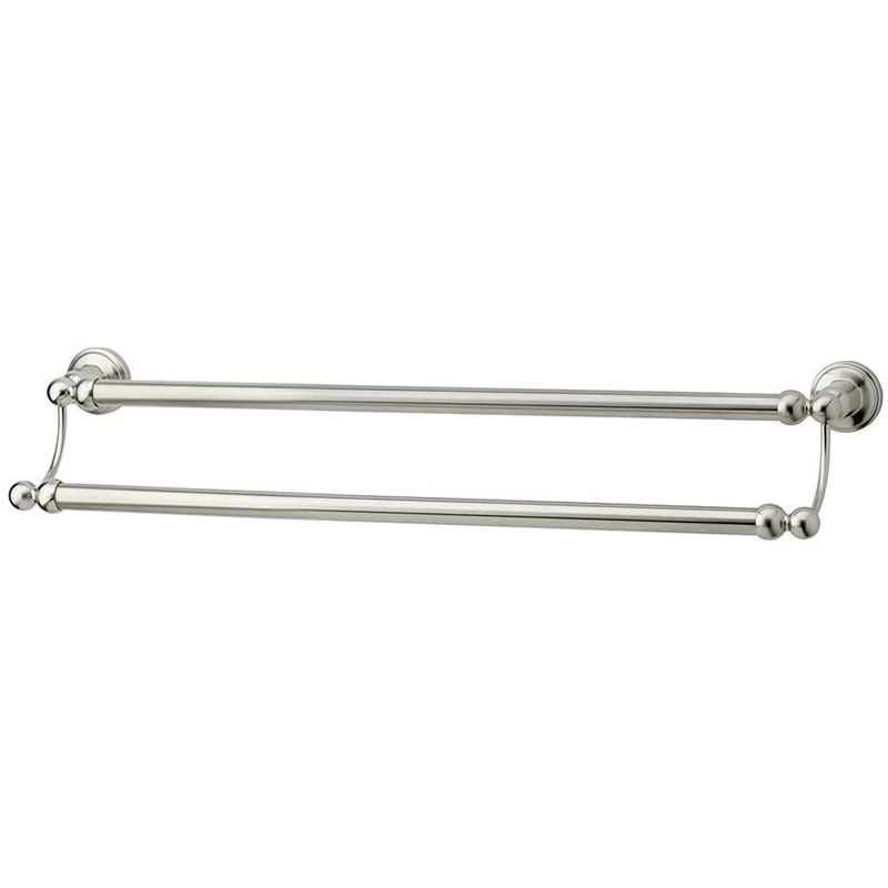 Perrin & Rowe 457mm Double Towel Rail Nickel 1 Perrin & Rowe 457mm Double Towel Rail Nickel