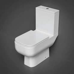 RAK Series 600 Open Back WC Pan, Cistern & Slim Sandwich Seat